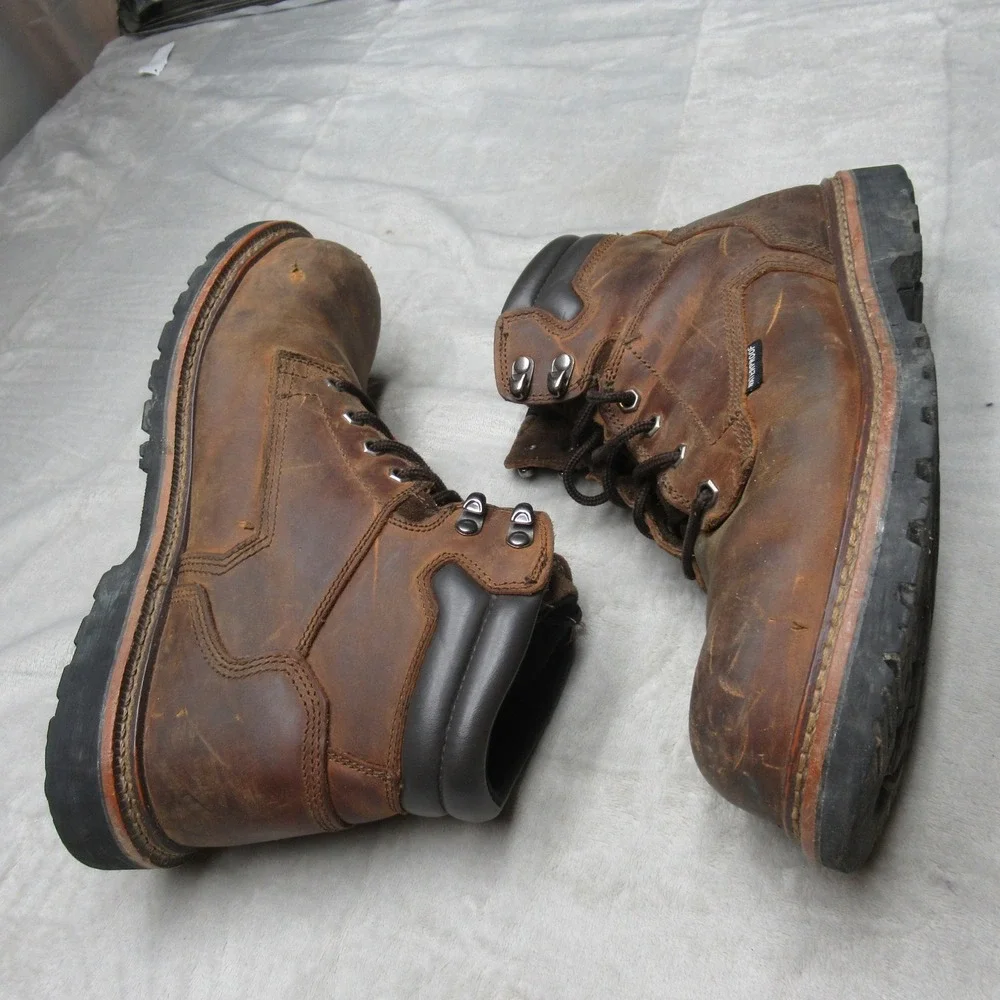 Thorogood Mens Boots 11W Brown Leather‎ 6